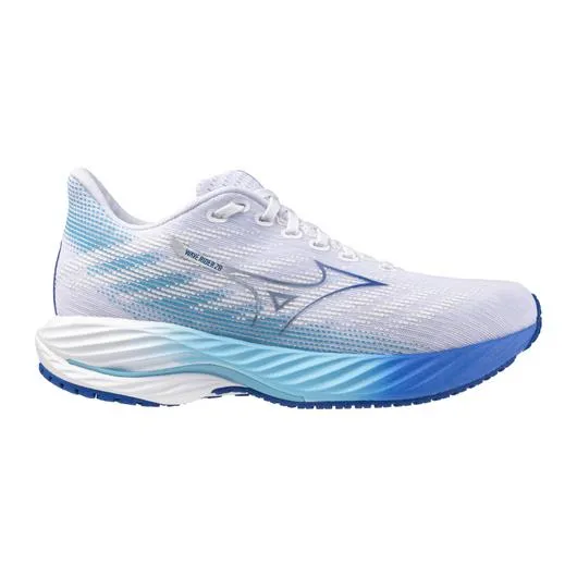 Mizuno Women's WAVE RIDER 28 WHITE-MUGEN BLUE